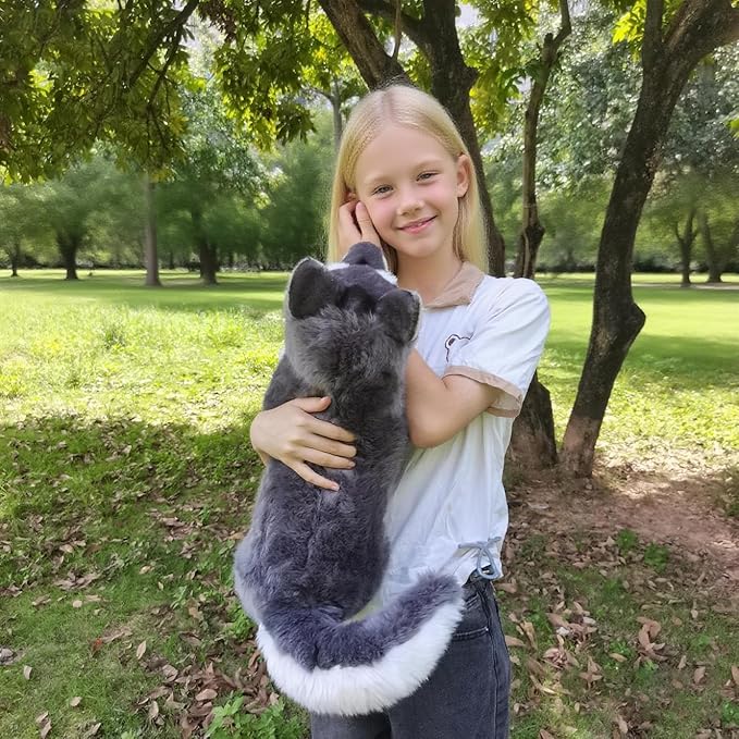 Realistic Wolf Dog Stuffed Animal 20"