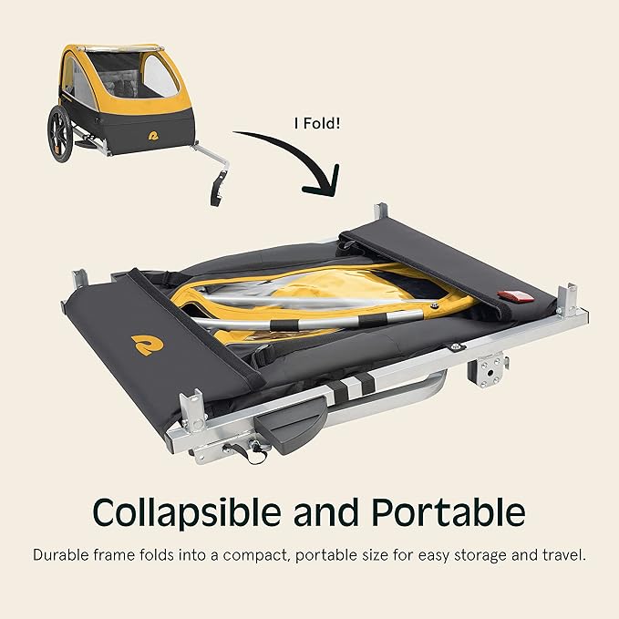 Retrospec Rover Kids Bicycle Trailer Single and Double Passenger Children’s Foldable