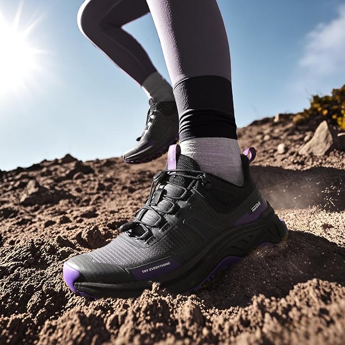 NORTIV 8 Women's Lightweight Hiking Shoes Quick Lace | Outdoor Fashion Sneakers For Hiking Walking Travel And Daily Wear With Quick Lace Design Lightweight Comfort Gladiator