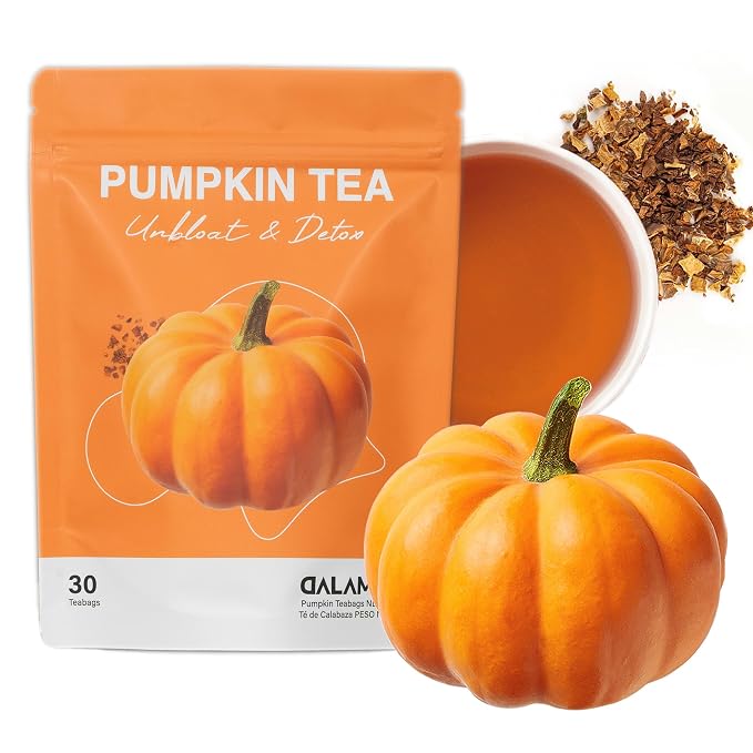 DALAMHARI Pure Pumpkin Tea Bags 30T-Korean Hobak Debloat Gas Bloating Tea | Pumpkin Debloat Bloating Gas Tummy Stomach Ease Comfort After Meal Korean Pumpkin Seed Tea Hanbang Zero Calorie Natural Sweet