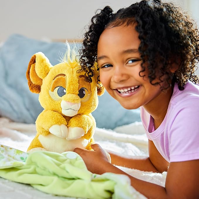 DISNEY STORE Unisex-Children Babies Collection: Simba Plush in Swaddle with Detailed Plush Features - Official Soft Toy - Stuffed Animals for Babies - Perfect for Fans & Kids