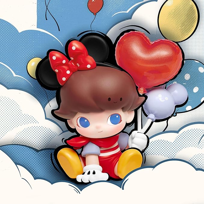 POP MART DIMOO World × Disney Series Figures, 12PCs Blind Box Figures, Random Design Action Figures Collectible Toys Home Decorations, Whole Set