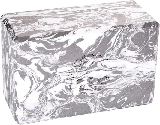 Hugger Mugger 4 in. Foam Yoga Block - Strong and Stable, Beveled Edges for Comfort, Most Favored Block Size, Helps with Alignment and Support in Many Poses