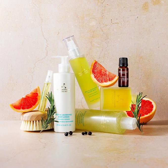 Aromatherapy Associates Revive Morning Mood Mist, 100ml, Energizing Aromatherapy Spray, Body, Room, & Pillow Spray with Grapefruit, Rosemary, Juniper Berry & Ginseng, Alcohol-Free Essential Oil Mist