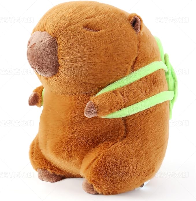 Cute Capybara Plush Toy 13.8 inch, Soft Capybara Stuffed Animal Plushies Pillow Birthday Gift for Kids