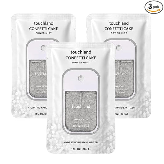 Touchland Hand Sanitizer Spray, Confetti Cake Trio - 3 x 1 FL OZ