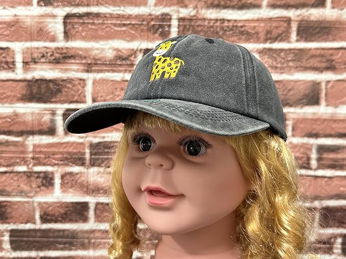 Embroidered Animal Baseball Hats for Boy and Girl