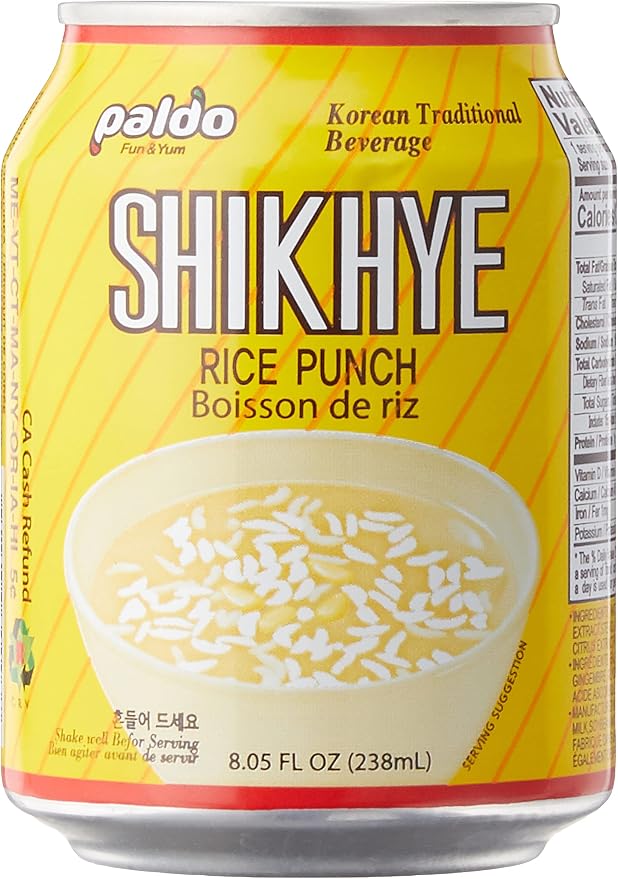 Paldo Rice Punch 238mL X 12 Cans Gift set, clear, 8.04 Fl Oz (Pack of 12)