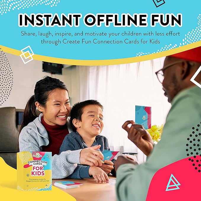 CreateFun Summer Fun Activities for Kids – 101 Playful Conversation Cards for Ages 3+ to Build Confidence, Spark Connection & Strengthen Family Bonds