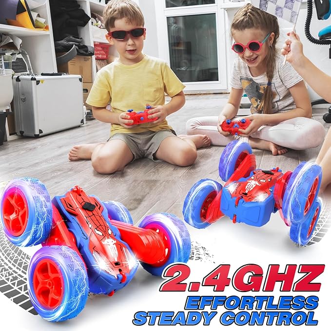 Dolanus Remote Control Car - RC Cars for 3 4 5 6 7 8 10 12 Year Old Boys, Toys for Ages 8-13 3-5 Boys, Gifts for Boy Kids Toddlers Birthday
