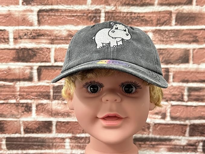 Embroidered Animal Baseball Hats for Boy and Girl