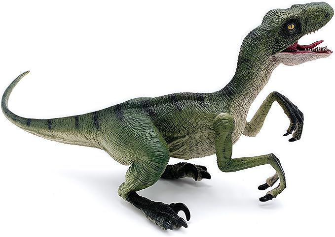 Gemini&Genius Velociraptor Dinosaur Toy for Kids, Realistic Velociraptor Dino, Detail Raptor Action Figure, Gift and Dinos World Collection Toy for Kids