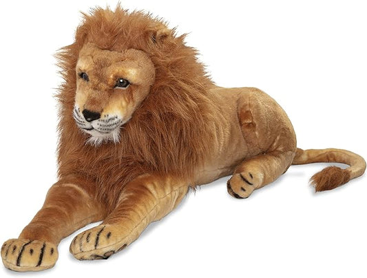 Melissa & Doug Giant Lion - Lifelike Stuffed Animal (Over 6 feet Long)