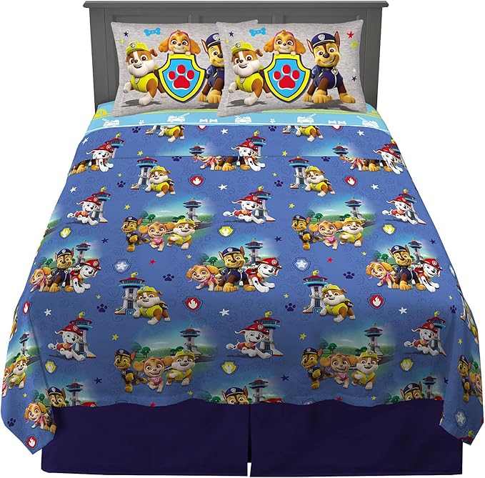 Franco Kids Bedding Super Soft Microfiber Sheet Set, Full, Paw Patrol