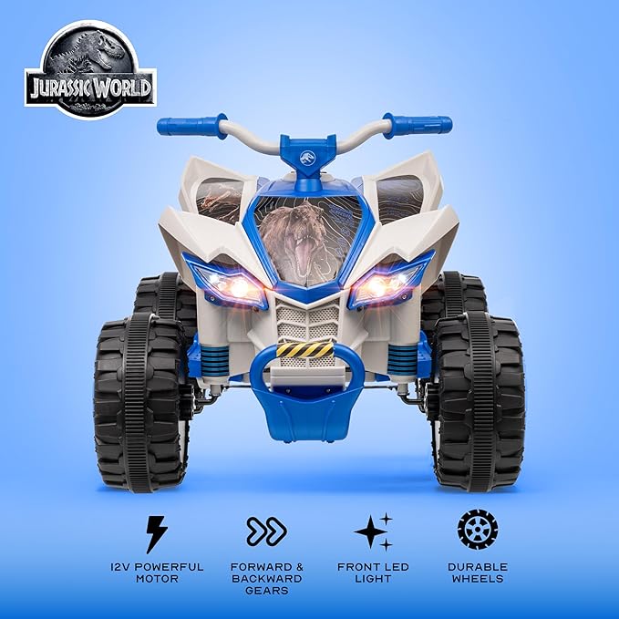 Voyager - Jurassic - 12V ATV Ride On Toy, Fun and Exciting Ride for Kids, Stylish Design for Imaginative Play