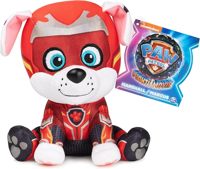 GUND PAW Patrol: The Mighty Movie Marshall Stuffed Animal, Officially Licensed Plush Toy for Ages 1 and Up, 6”