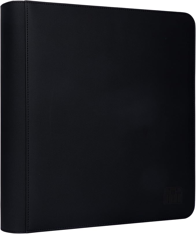 Graded Card Binder - Holds 72 PSA Slabs, 6 Pocket Slab Binder for PSA, CGC, CSG, FCG, FGS Slabs, Black, PSAbinder672W
