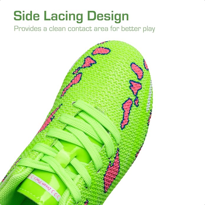 DREAM PAIRS Boys Girls Soccer Cleats Kids Football Shoes for Little/Big Kid