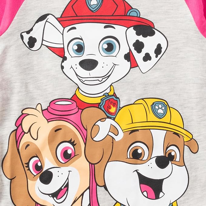 Nickelodeon Paw Patrol Girls Long Sleeve Shirt and Pants Set for Toddler and Little Kids