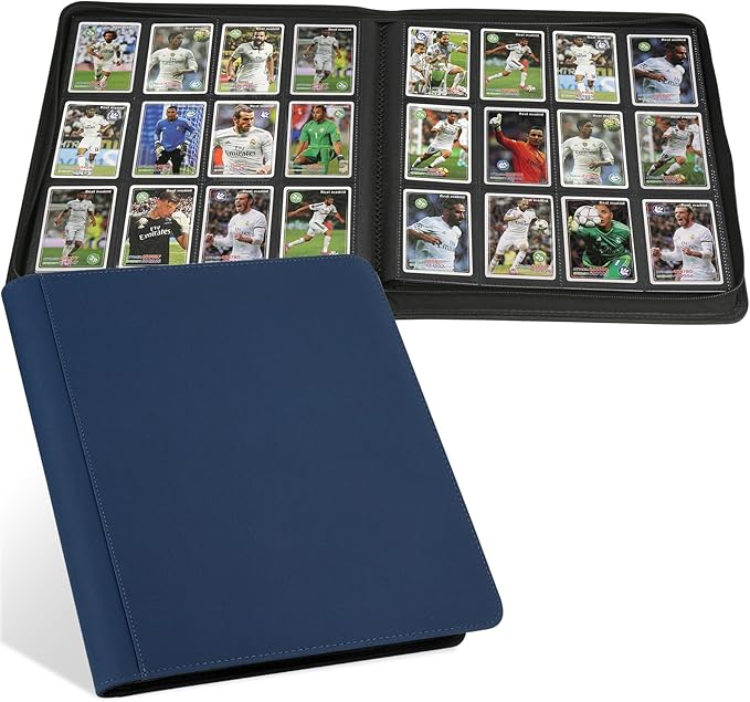 GERMUN Trading Card Binder 12 Pocket, 720 Pockets Card Binders, Card Collection Binder, Card Album Folder for MTG, TCG, Sports Cards, Game Cards (Dark Blue)