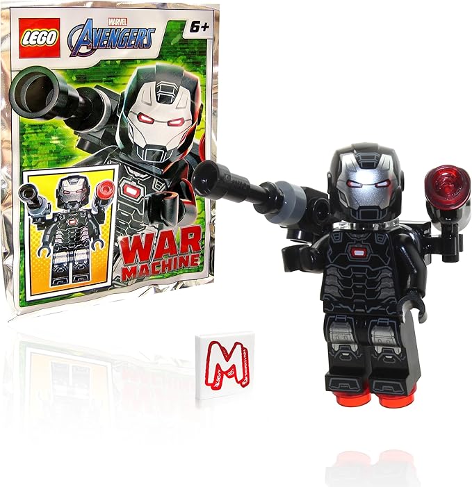 LEGO Marvel Super Heroes Avengers Infinity War Minifigure - War Machine with Blasters Foil Pack