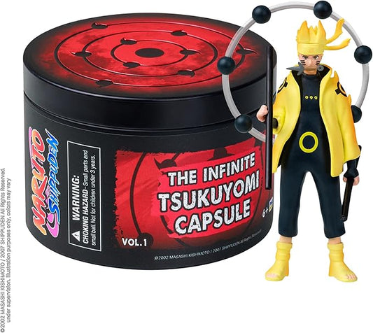 Naruto Shippuden Infinite Tsukuyomi Collectible Mini Figure | Rinne Sharingan Moon Capsule 1-Pack Anime Toy – Mystery Figurine for Fans & Collectors