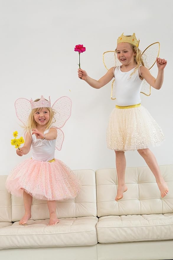 Little Adventures Shimmer Tutu Costume Dress Up - Machine Washable Girl Pretend Play and Party Outfit for Ages 3-8