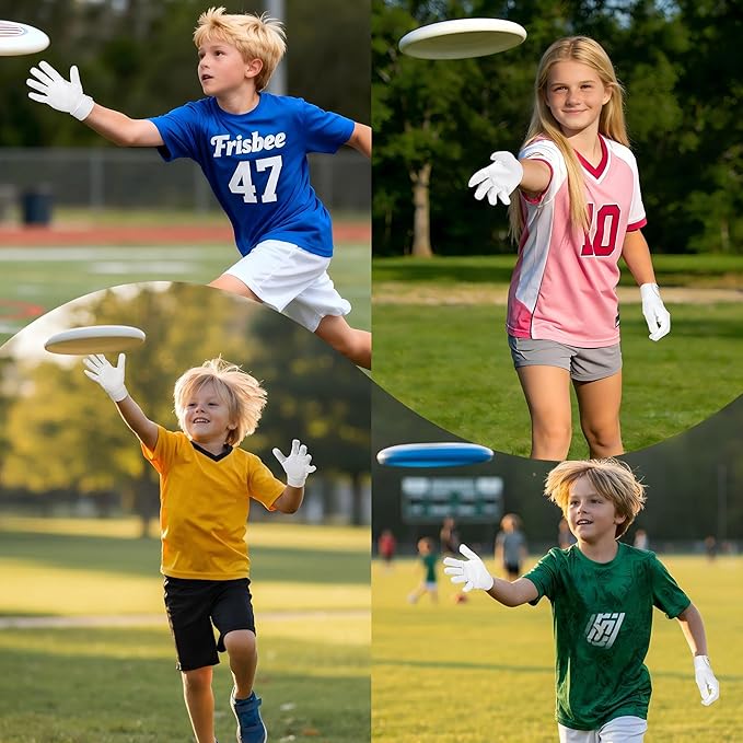 HANDLANDY Ultimate Frisbee Gloves – Flying Disc Gloves for Adults and Youth with Consistent Grip, Lightweight Breathable Fit, Perfect for Throws, Catches, and Disc Sports