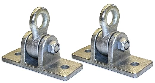 Eastern Jungle Gym Heavy Duty Swing Hangers – One Pair Galvanized Steel Mounts for Wooden Beams – Holds Porch, Toddler, and Baby Swings, Compatible with Wooden Swing Sets