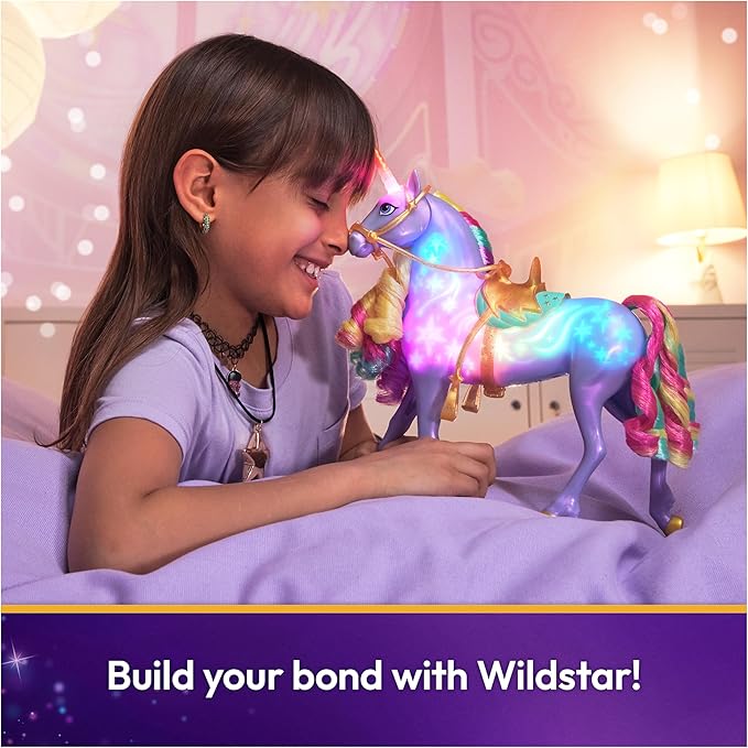Unicorn Academy, Interactive Rainbow Light-up Wildstar with Lights, Sounds & Music, Dolls & Unicorn Toys for Girls Ages 4 and up