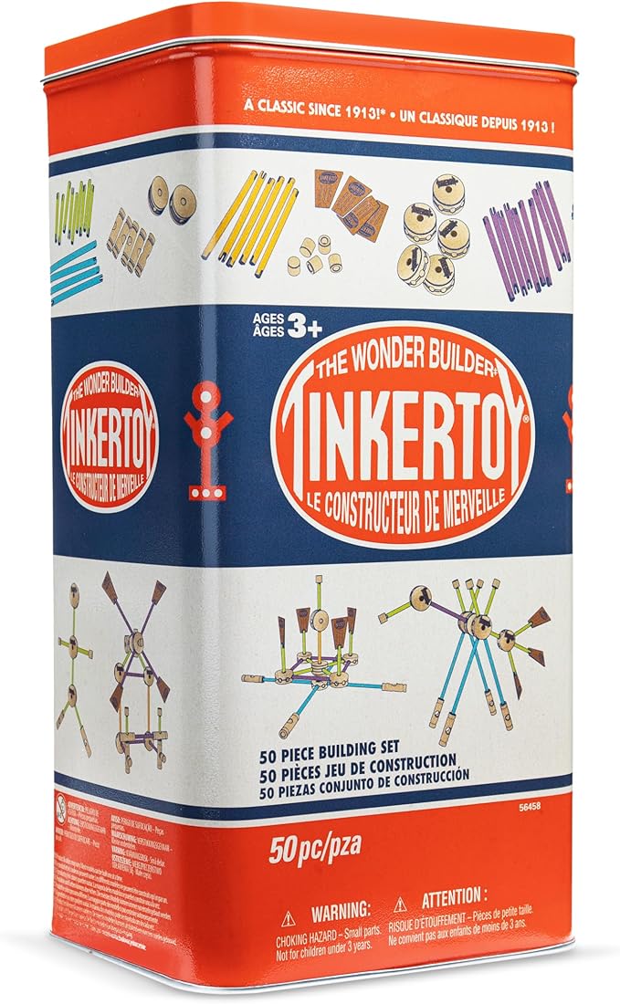 Retro Building Set Tin - 50 Pieces
