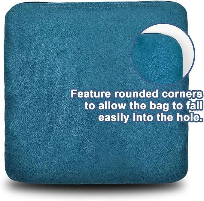 Dual Sided Corn Hole Bags Professional Cornhole Bags Set of 8 Regulation Corn Hole Bean Bags Slick and Stick