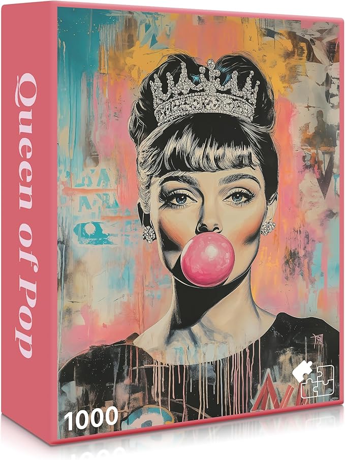 Queen of Pop (#4) – 1000 Piece Jigsaw Puzzle for Adults | Premium European Blue Board | Satin Low-Glare Finish | Ribbon Cut | Bonus Poster | Display-Worthy Box | Printed in USA | Final Piece Puzzles