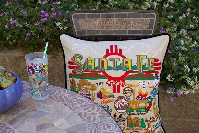 Catstudio Santa Fe Embroidered Decorative Throw Pillow