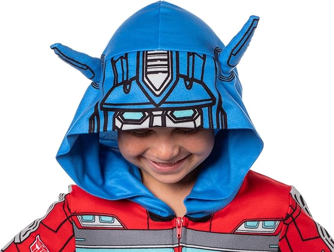 Transformers Boys' Retro Union Suit One Piece Pajama Outfit - Optimus Prime and Bumblebee Styles Available