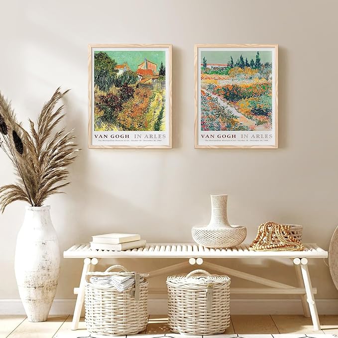 upsimples 18x24 Picture Frame, Display Pictures 16x20 with Mat or 18 x 24 Without, Wall Hanging Poster Frames, Natural Style, 1 Pack
