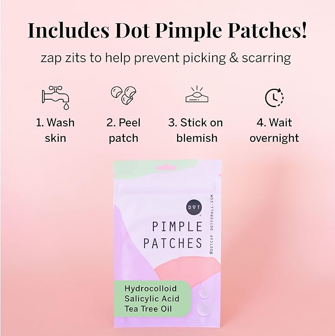 Pixie Organic Cotton Pad Kit for Girls – 64ct Mini & 48ct Regular Pads with Wipes – Leak-Proof with Wings – Perfect for Teens & Light to Average Flow