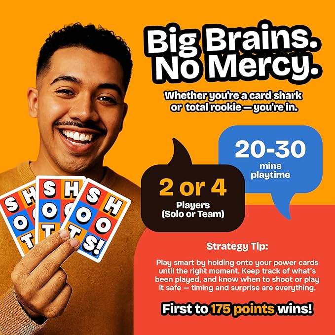 Shoots! Card Game by Culture Tags – Rock Paper Scissors Strategy Game for Kids, Teens & Adults – Trick-Taking Card Game Like Spades – 2 or 4 Player Family Party Game – Fast-Paced Night Favorite