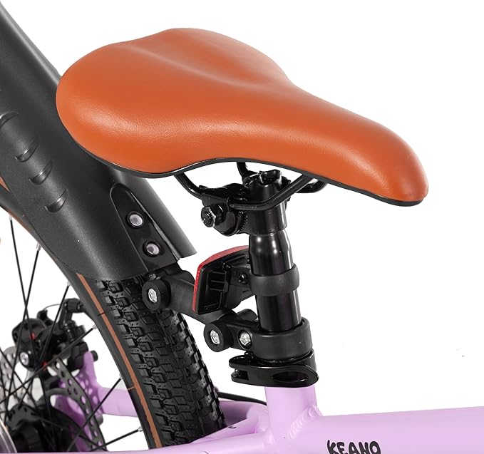 KEANO Huntaway 20 24 Inch Kids Bike for Boys & Girls Ages 7-12 Years Hardtail Mountain Bike for Kids with Aluminum Frame and 7-Speed Drivetrain Children Bicycle