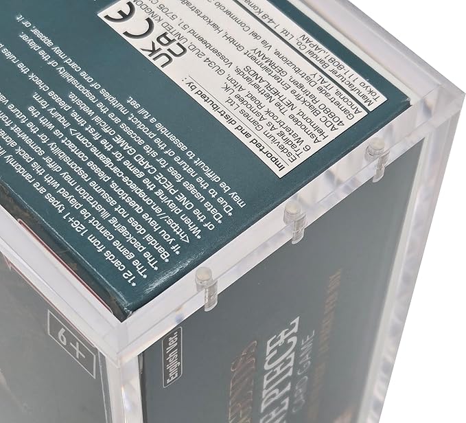 One Piece Booster Box Acrylic Case - Premium UV Protected Clear Display Case for TCG One Piece Card Game USA Version | 8mm Thick Walls Strong Magnetic Closure | Protective Collector Showcase