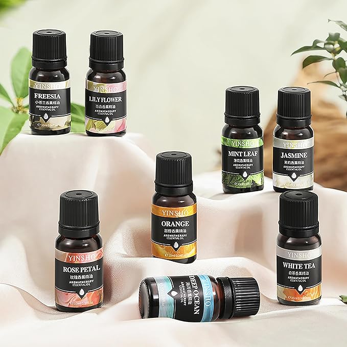 YIN SHO Aromatherapy Essential Oil Sets Freesia Jasmine Etc 10ml 100% Pure Natural Premium Organic Set