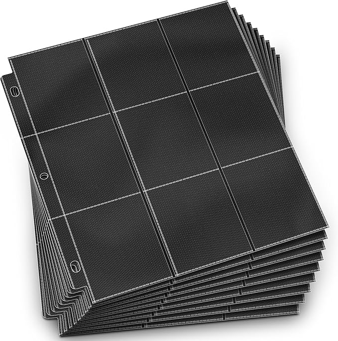 7200 Pockets Trading Card Binder Sleeves, Baseball Card Sleeves Fit for Standard Size Sport Cards, Baseball Card Holder for 3 Ring Binder