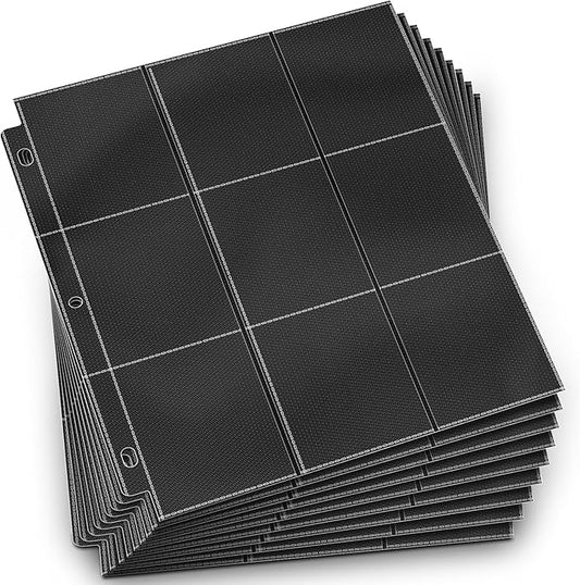 7200 Pockets Trading Card Binder Sleeves, Baseball Card Sleeves Fit for Standard Size Sport Cards, Baseball Card Holder for 3 Ring Binder