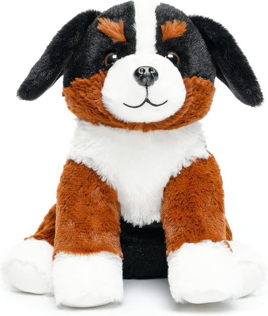 Bernese Mountain Dog Stuffed Animals Puppy Plush Toys for Boy Girl Kids Gift Birthday, 12 inches