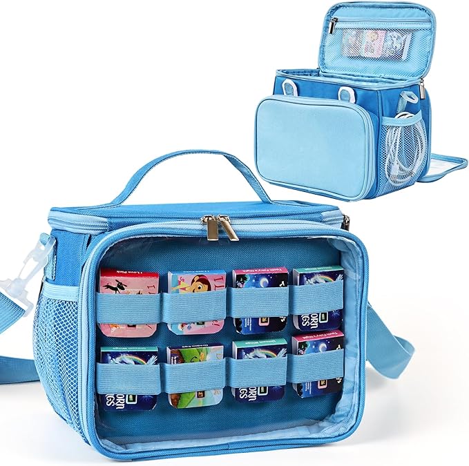 Carrying Case Compatible with Little Tikes Story Dream Machine, Storage Bag Fits for Story Dream Machine cartridges, Character（Show & Go Storage Case）