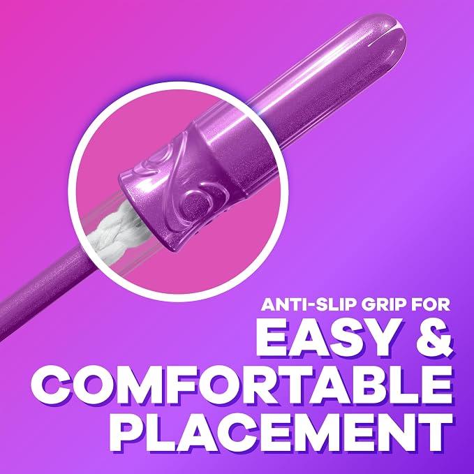 Tampax Compact Radiant Tampons for Women Multipack, with LeakGuard Braid & Extendable Applicator, Regular/Super Absorbency, Unscented, 84 Count (Pack of 2)