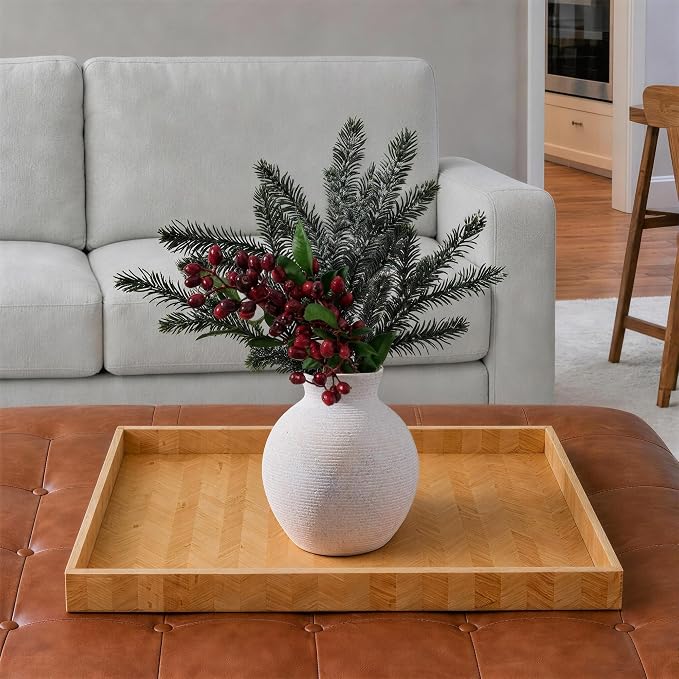 Ceramic Flower Vase Home Decor, 6 in Farmhouse Table White Vases Rustic Vintage Living Room Kitchen Bedroom Decorations Pottery Decorative Vases for House Shelf Office Coffee Desk Dining Fireplace