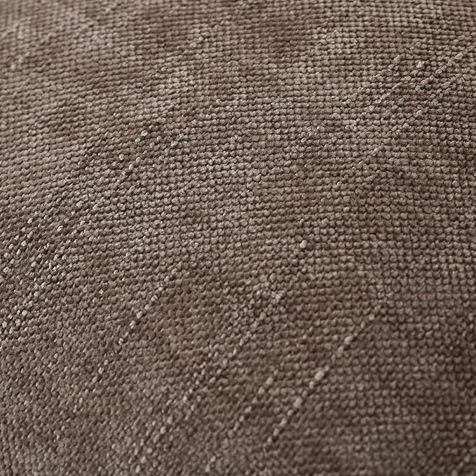 Set of 4 Soft Textured Decorative Throw Pillow Covers 26x26 Inch Cozy Farmhouse Cushion Cover Square Accent Pillow Cases for Bed Couch Sofa Living Room, Taupe Grey