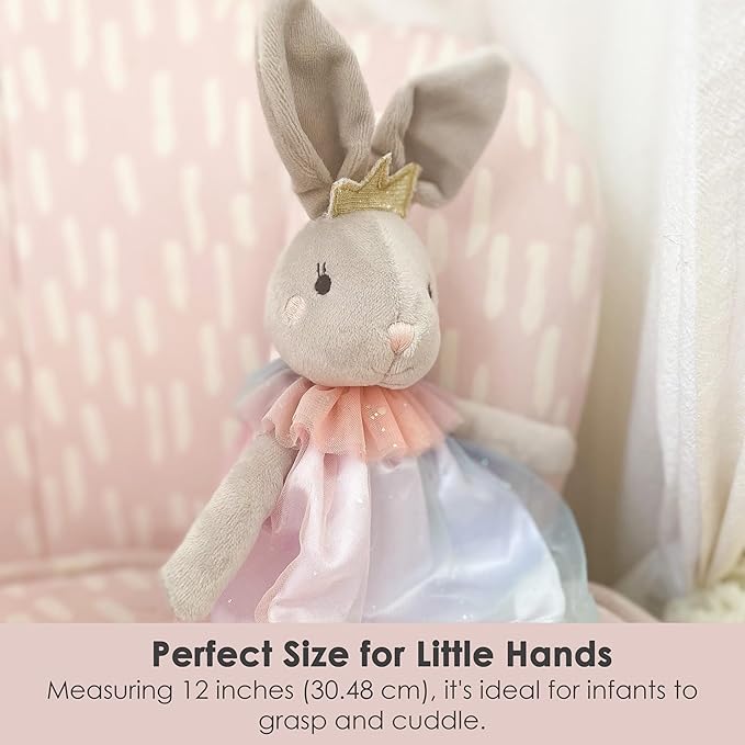 MON AMI Skyla The Bunny Stuffed Doll - 12", Soft & Cuddly Plush Animal Doll, Use as Toy or Room Décor, Easter for Kids of All Ages