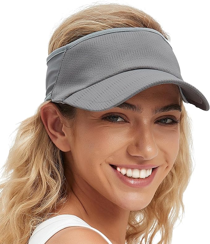 Sun Visor Hats Lightweight Stretchy for Running Tennis Golf | Portable,Mesh breathable,Quick-dry,Cooling Visor Hat,Stretch Fit,For Outdoor Sport Pickleball,Beach Volleyball